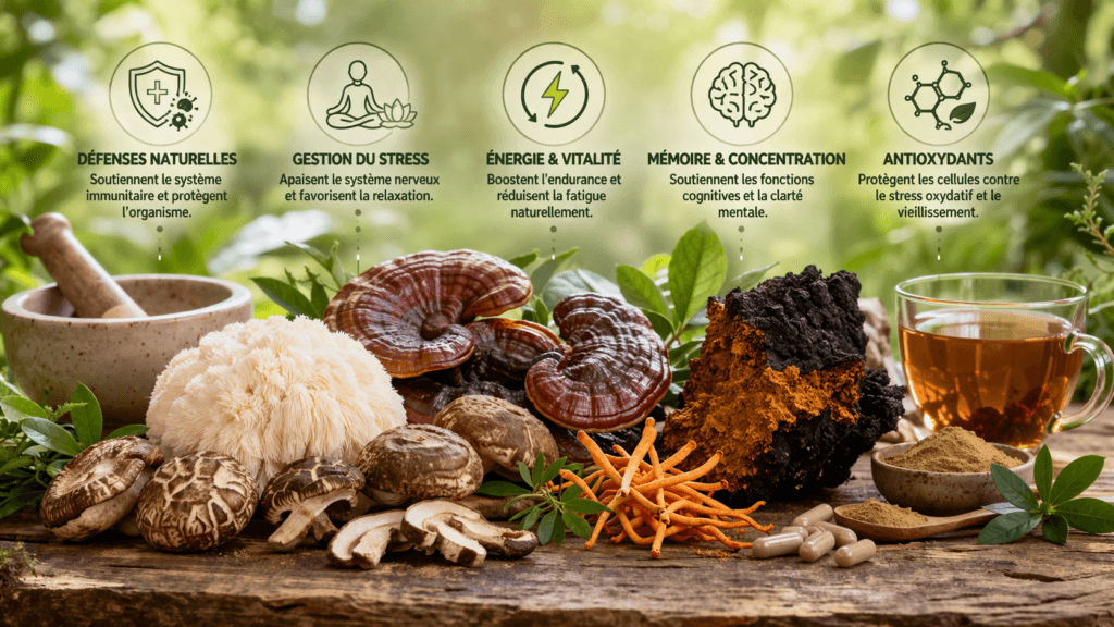 Les bienfaits des champignons médicinaux