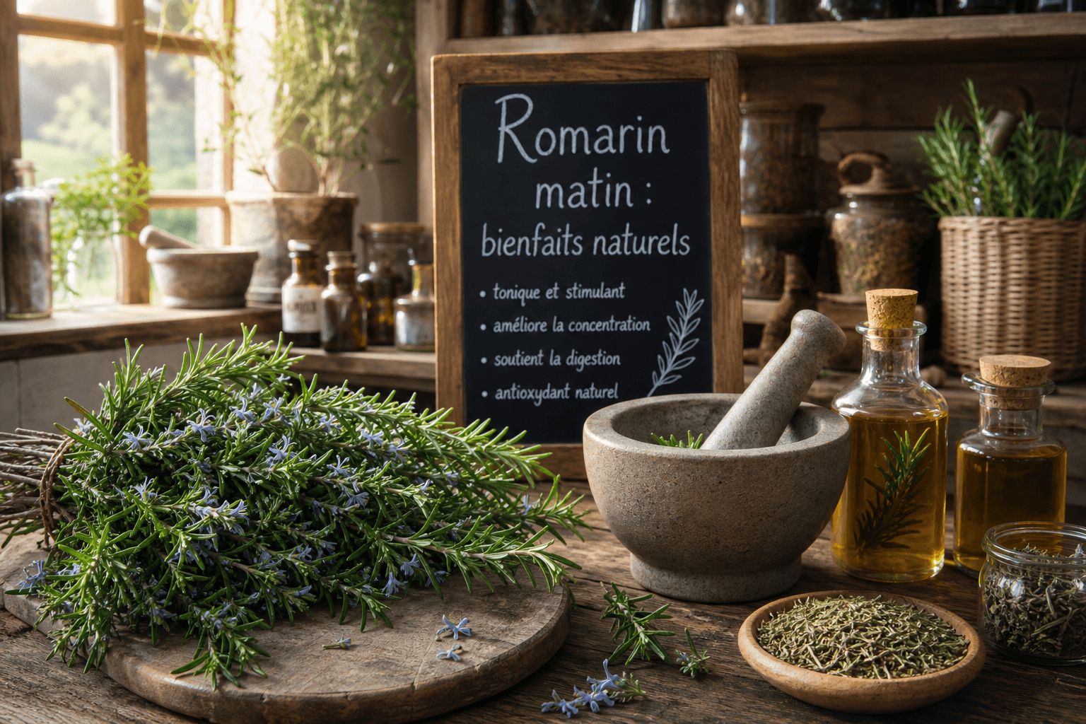 Découvrez pourquoi boire une infusion de romarin le matin peut soutenir naturellement le foie, la digestion et la vitalité.
