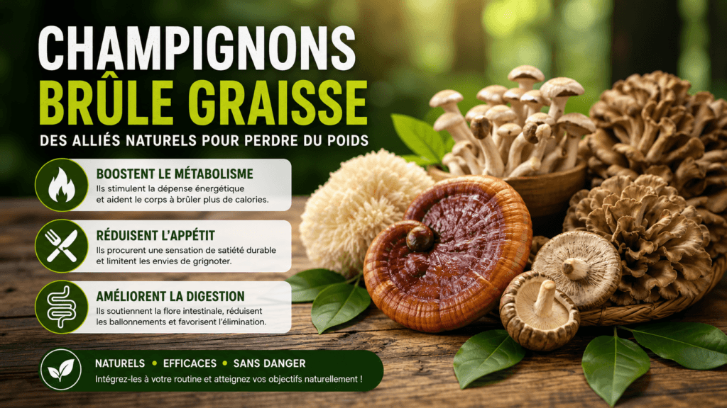 Comment les champignons brûlent les graisses naturellement