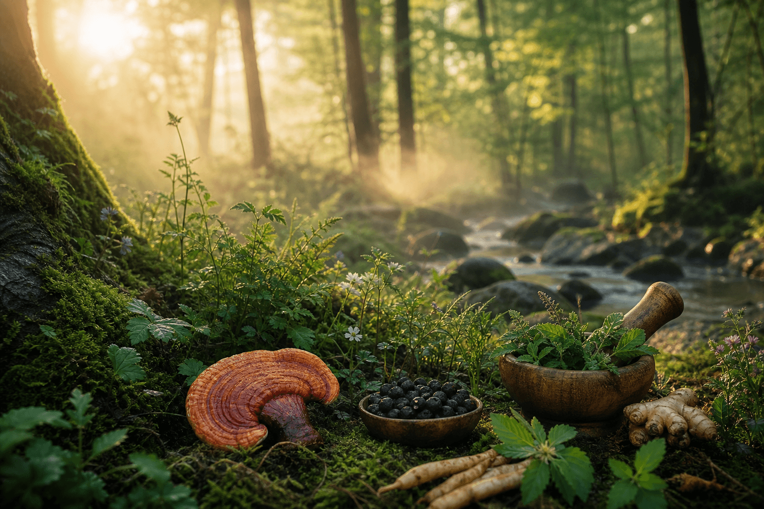 Boissons médicinales naturelles anciennes préparées avec plantes, miel et épices