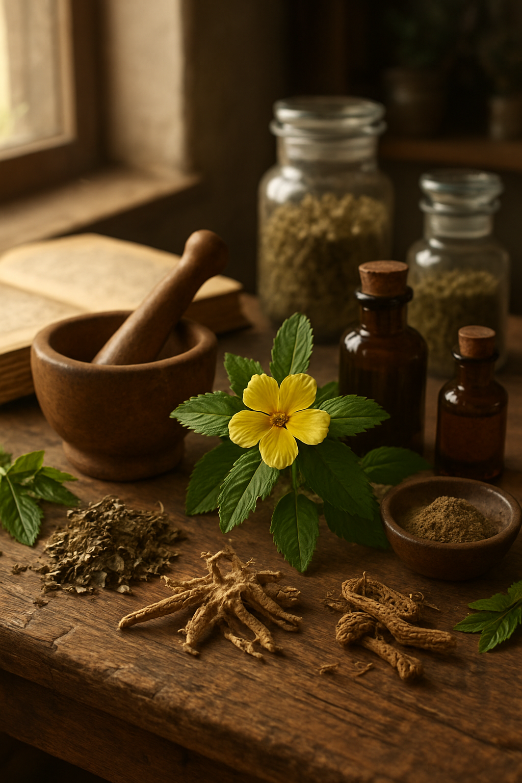 Damiana et énergie naturelle