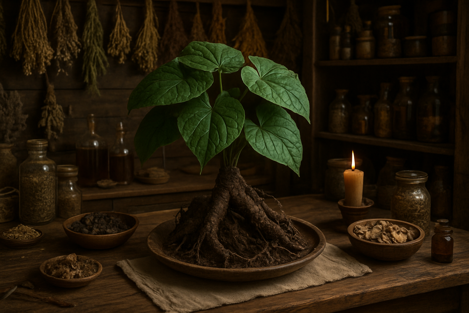 He Shou Wu en usage naturel pour soutenir les cheveux, la peau et la vitalité