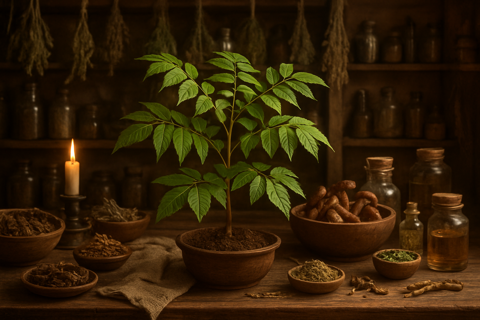 Écorce de Phellodendron, remède naturel asiatique lié à la digestion, à la peau et au confort inflammatoire.