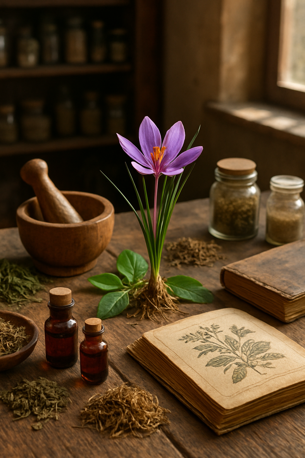 Safran et humeur naturelle