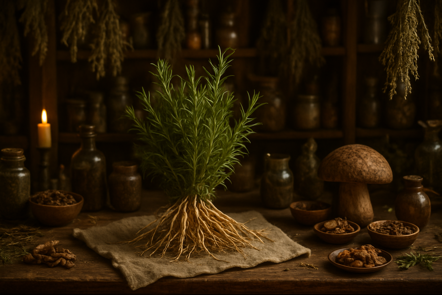 Poudre de Shatavari utilisée dans une routine ayurvédique féminine