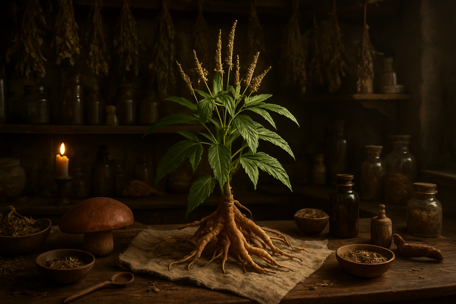 Poudre et racine de Suma pour une cure naturelle de vitalité et de ginseng brésilien