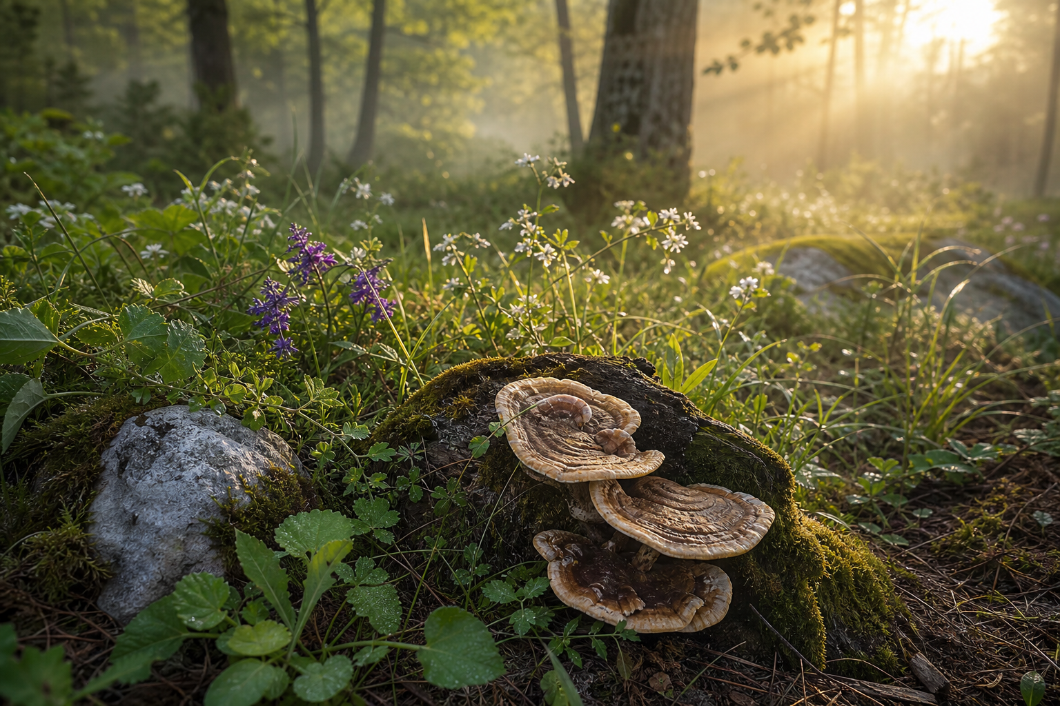 Phytothérapie cholestérol avec plantes médicinales et champignons pour soutenir le cœur naturellement.
