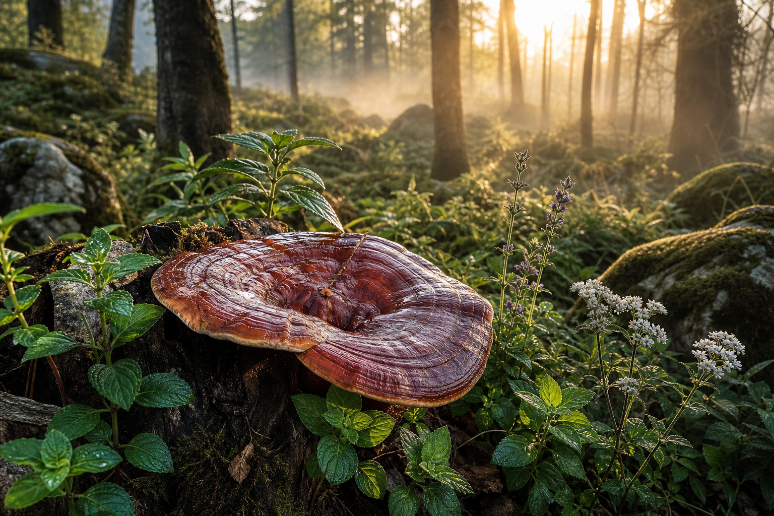 phytothérapie hypertension avec plantes et champignons pour soutenir le cœur