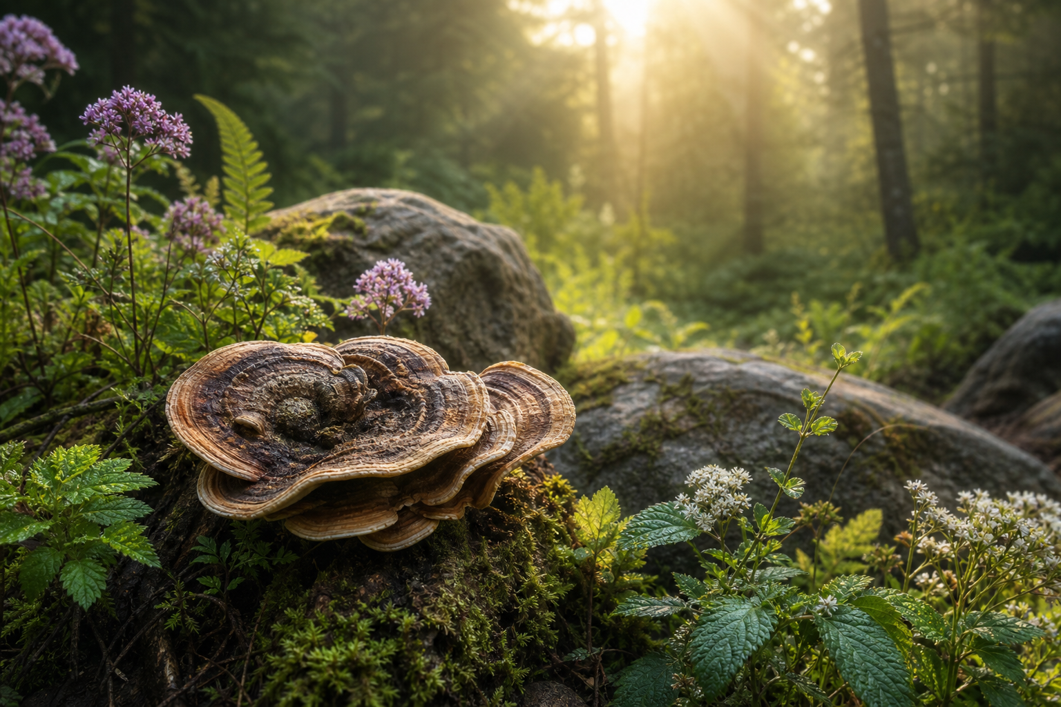 Phytothérapie sommeil avec plantes et champignons médicinaux pour une nuit réparatrice