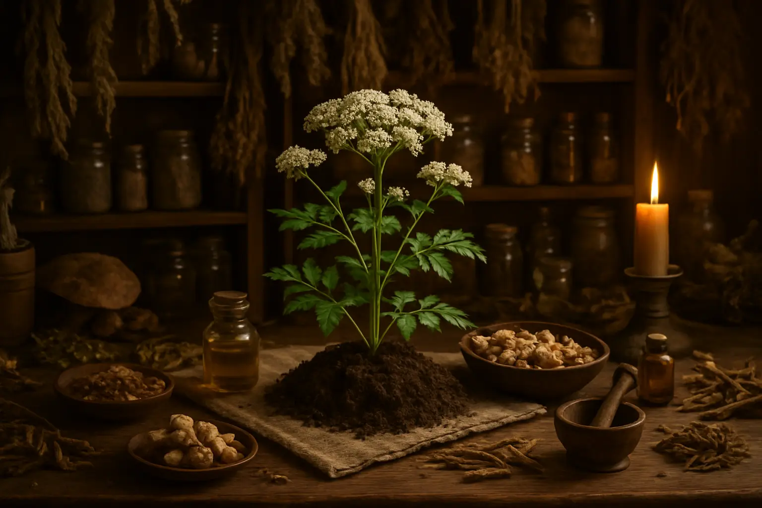 Cnidium monnieri, plante asiatique traditionnelle utilisée en médecine chinoise