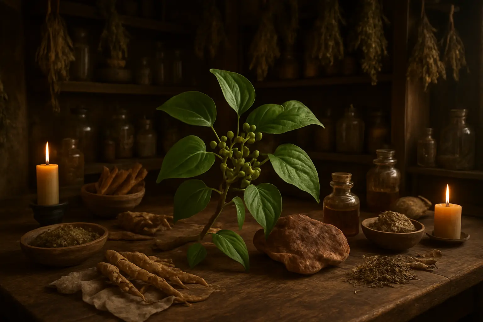Rhizome de Smilax glabra pour tisane, poudre et extrait naturel