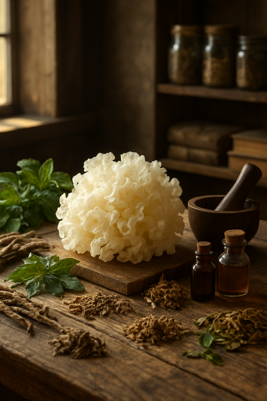 Tremella fuciformis : peau et hydratation