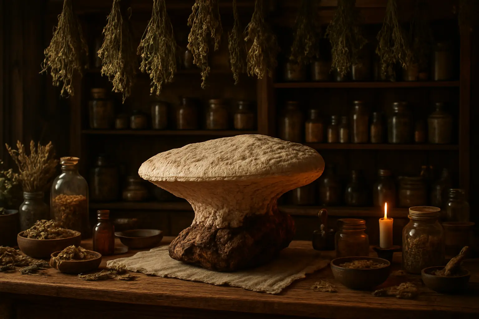 Agarikon, champignon ancestral rare des vieilles forêts de conifères