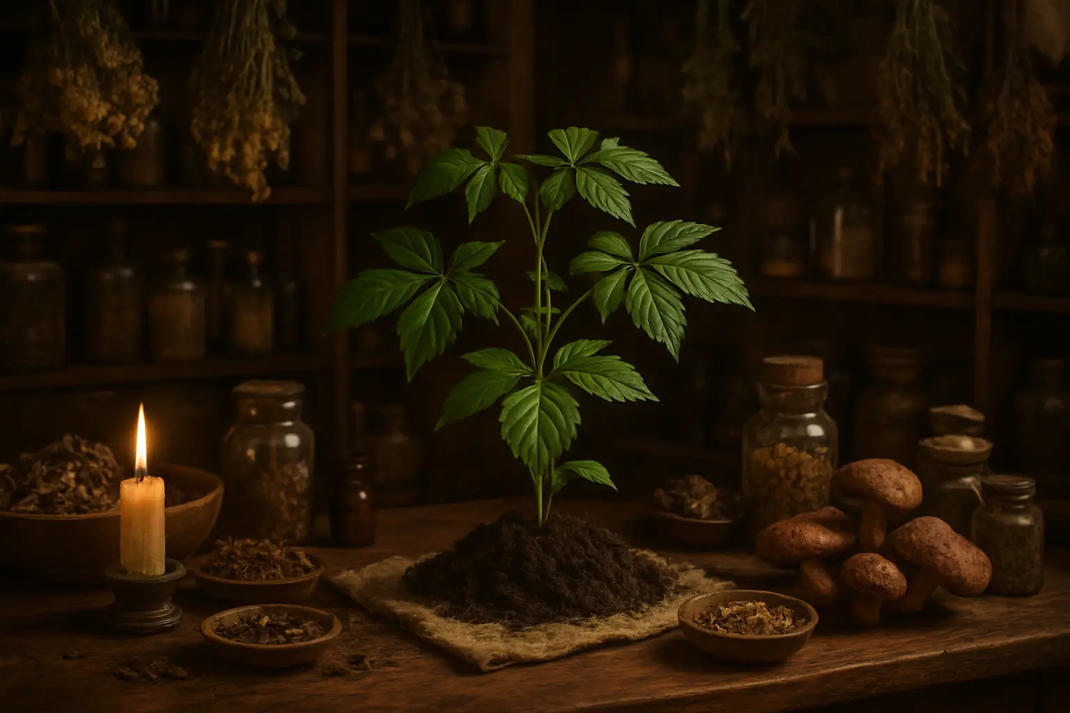 Infusion de Gynostemma pour une routine bien-être, énergie douce et soutien adaptogène.