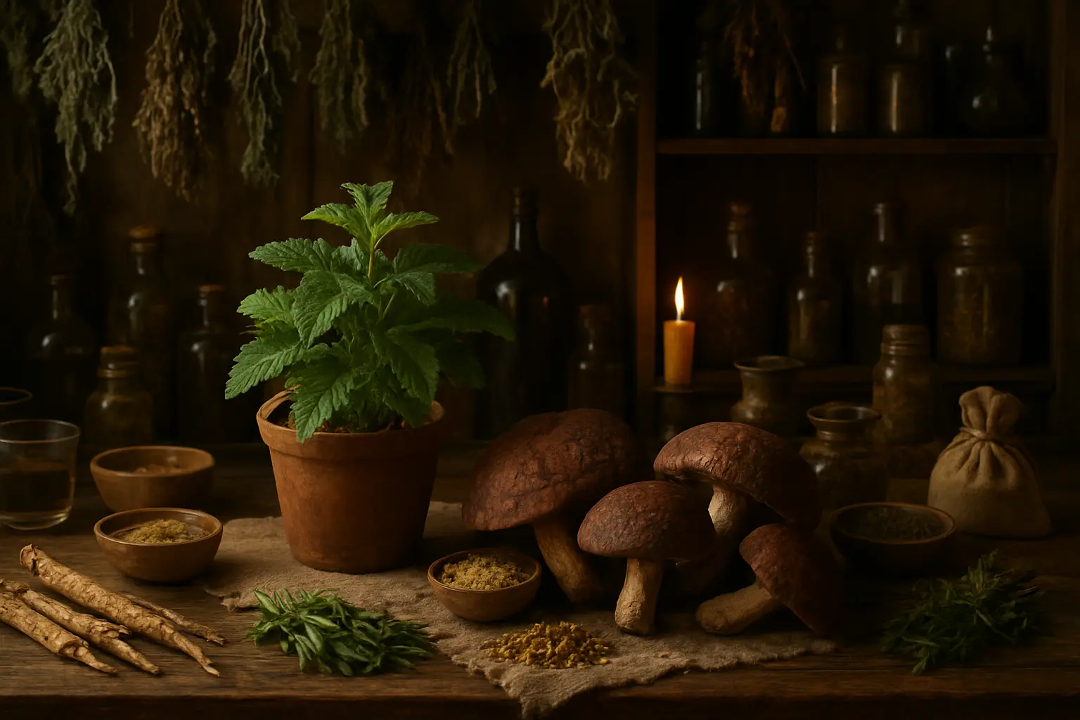 Plantes aromatiques et médicinales fraîches pour la cuisine et le bien-être naturel