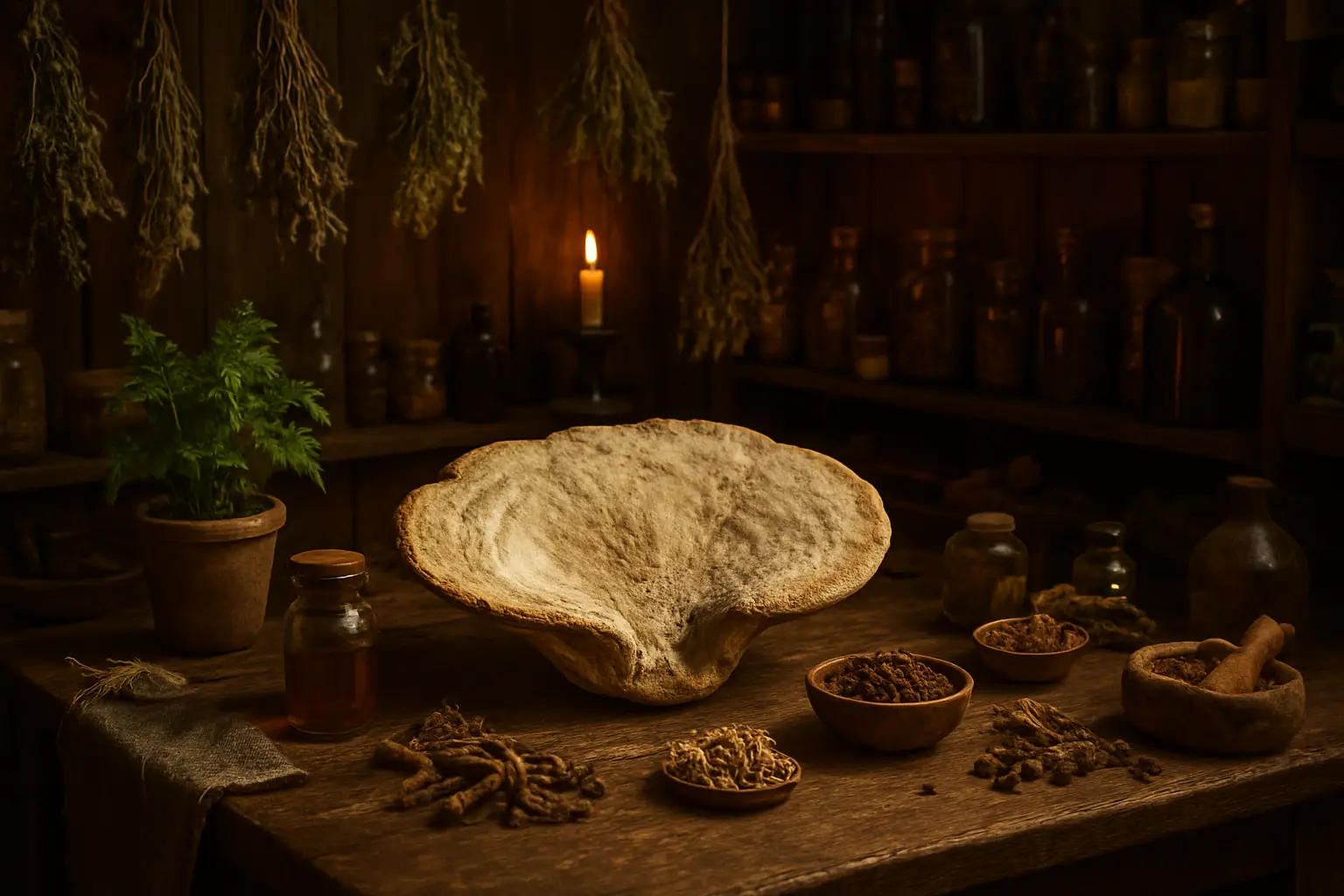 Préparation traditionnelle du Mesima en infusion chaude pour le bien-être